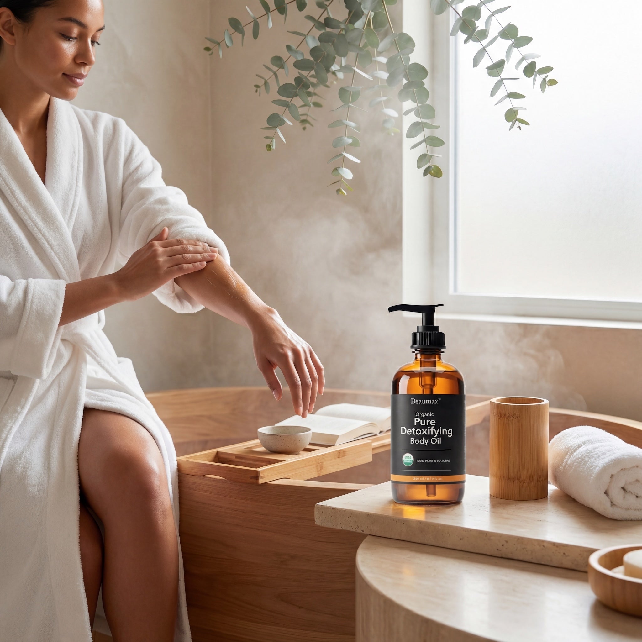 Aceite Corporal Desintoxicante Puro Orgánico 240ml / 8.12fl.oz.