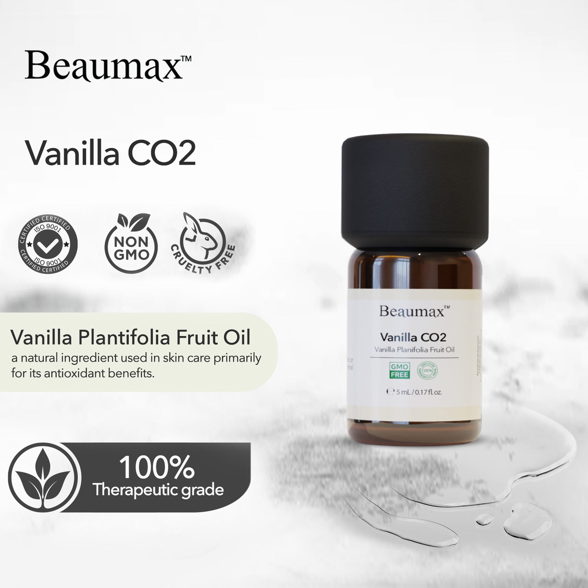 バニラ CO2 エキス (バニラ プラニフォリア果実油) 5ml
