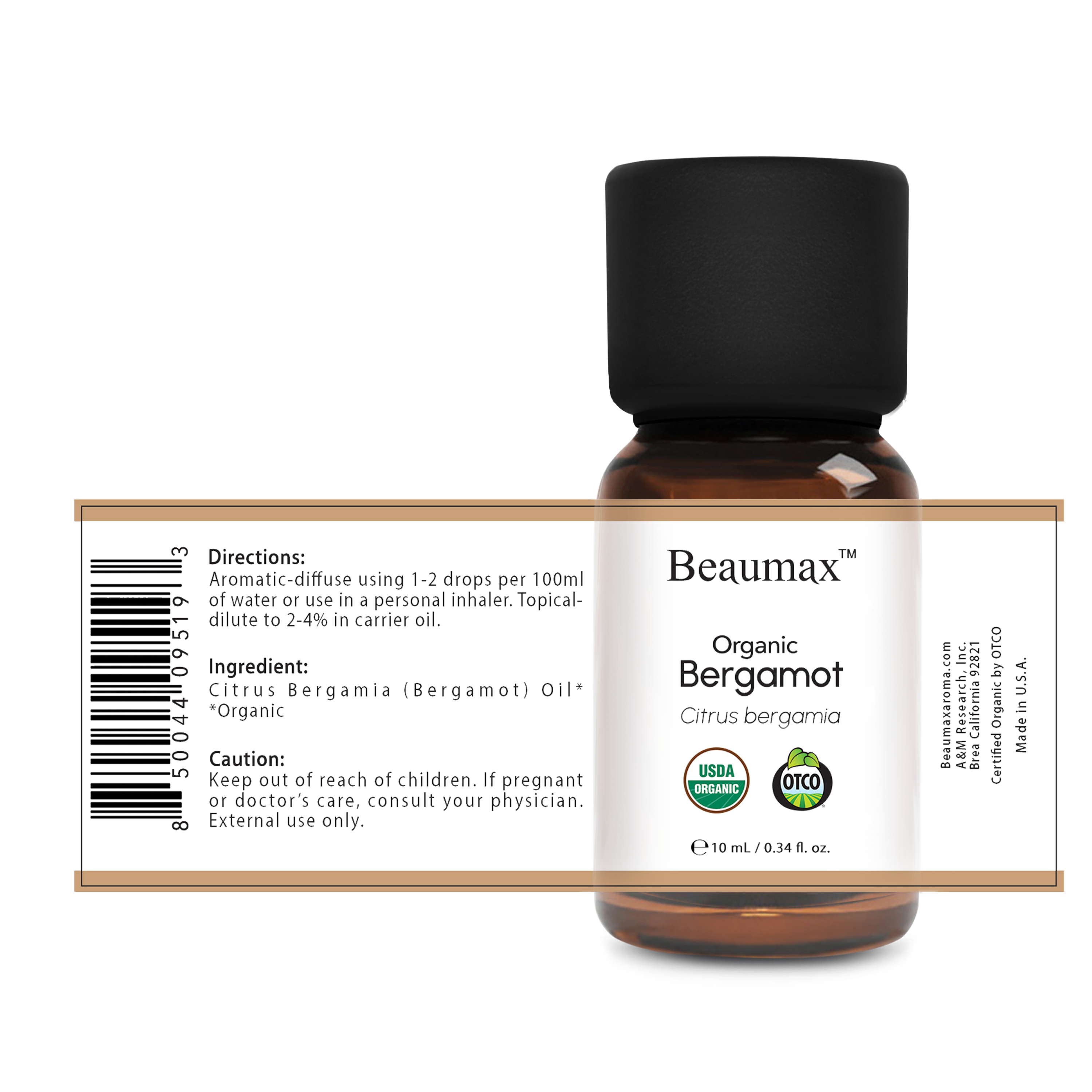 बर्गमोट ऑर्गेनिक एसेंशियल ऑयल (साइट्रस बर्गमिया) 10 मि.ली