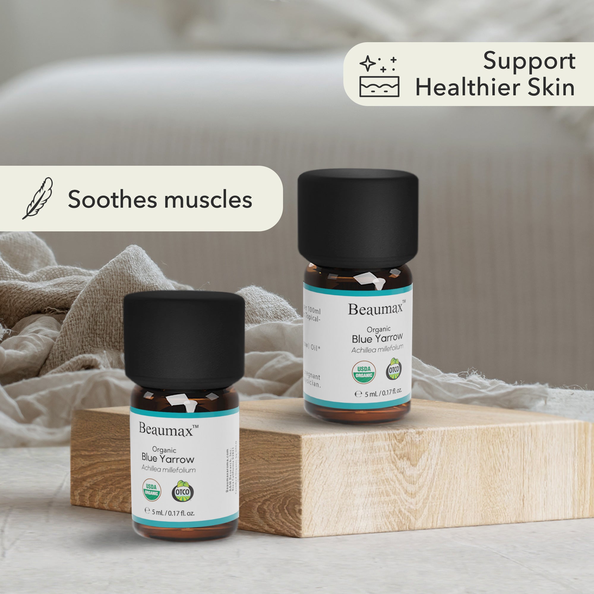 Blue Yarrow - Organic Essential Oil (Achillea Millefolium)