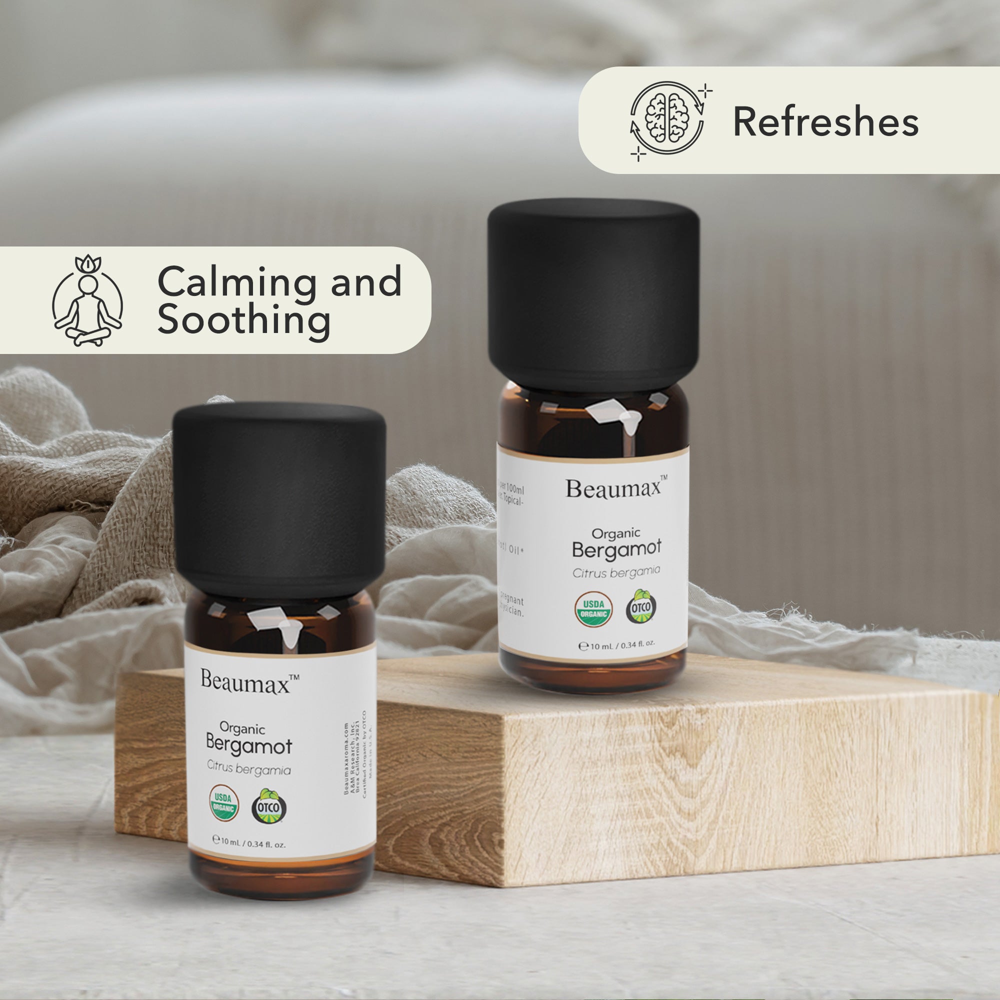 Óleo Essencial Orgânico de Bergamota (Citrus Bergamia) 10ml