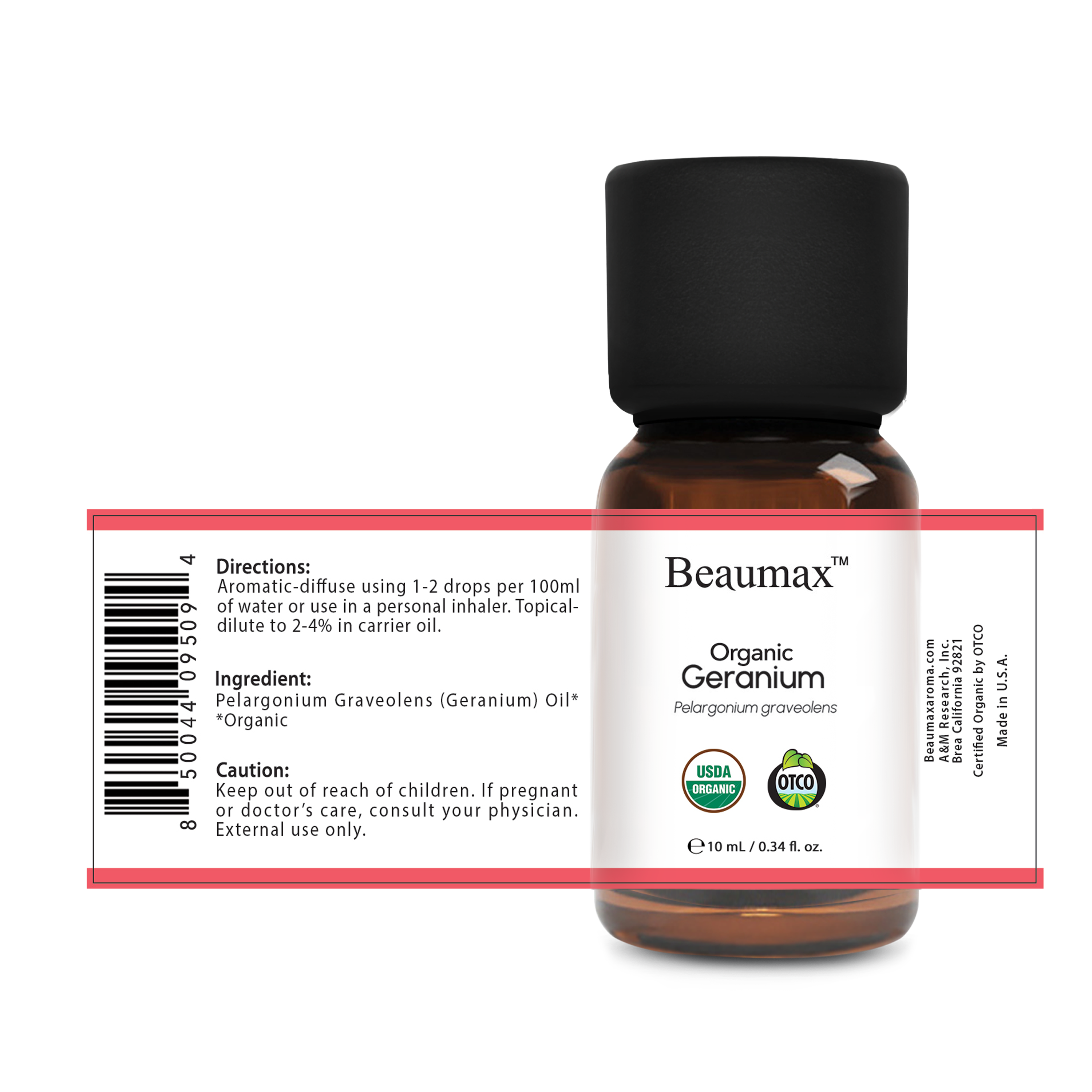 제라늄 유기농 에센셜 오일(Pelargonium Graveolens) 10ml