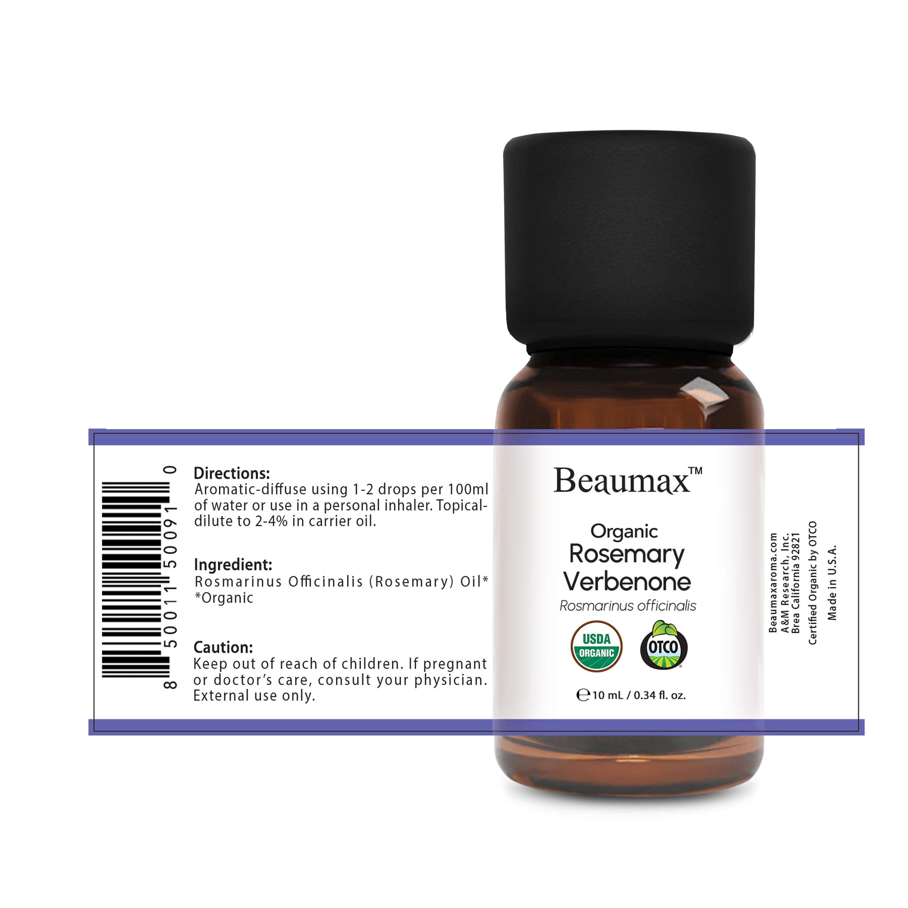 로즈마리 버베논 유기농 에센셜 오일(Rosmarinus Officinalis) 10ml