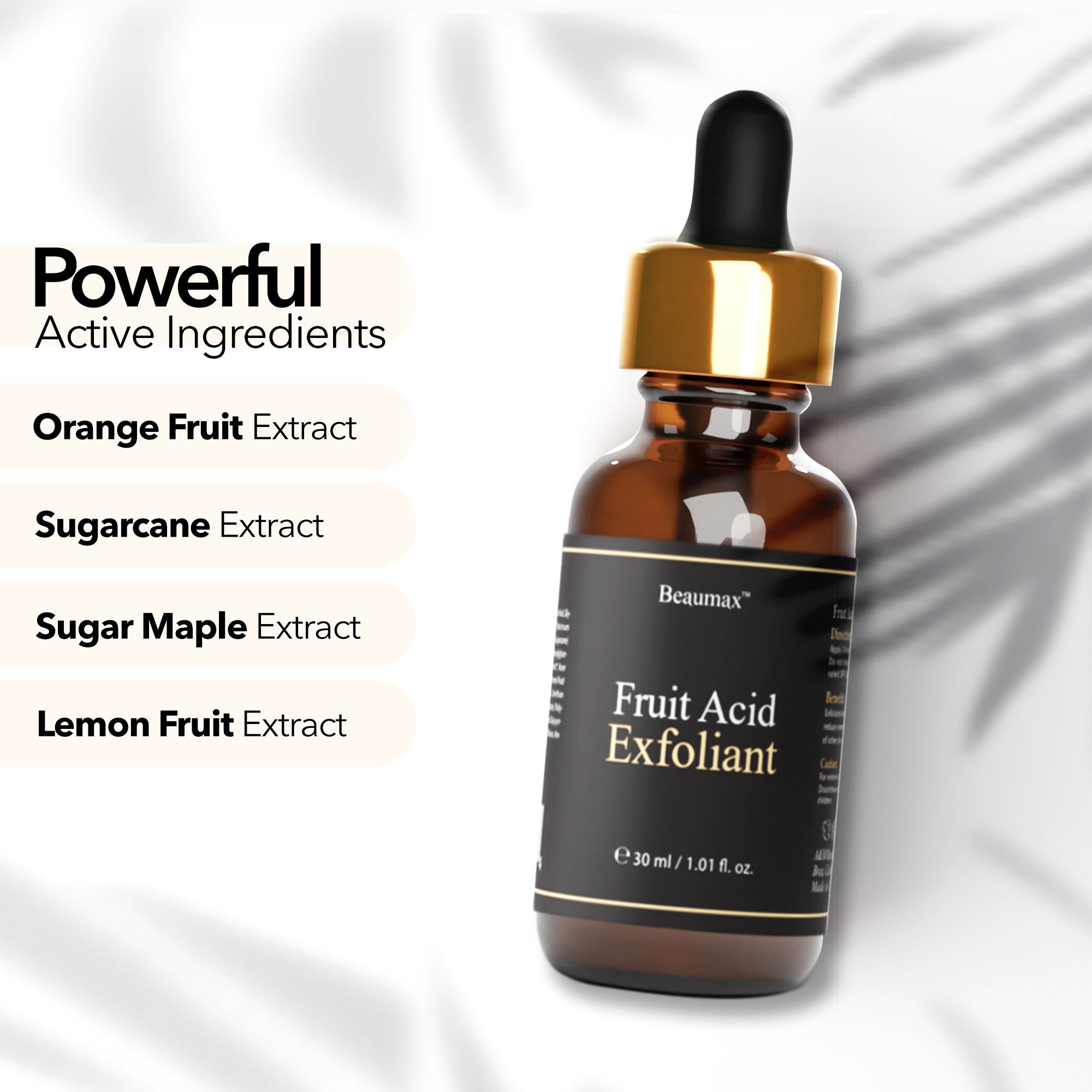 Exfoliante con ácido de frutas naturales 30ml / 1.01fl.oz.