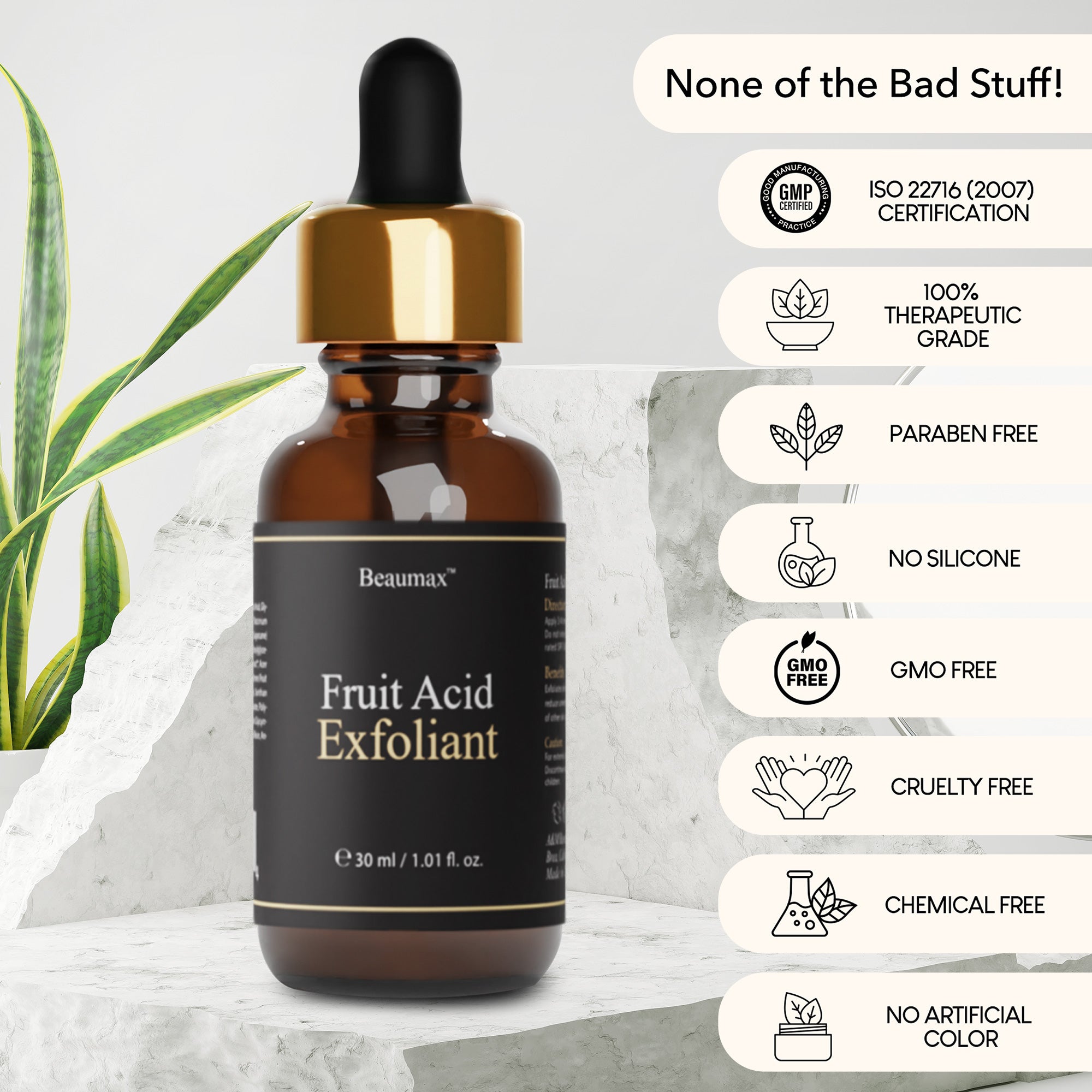 Exfoliante con ácido de frutas naturales 30ml / 1.01fl.oz.