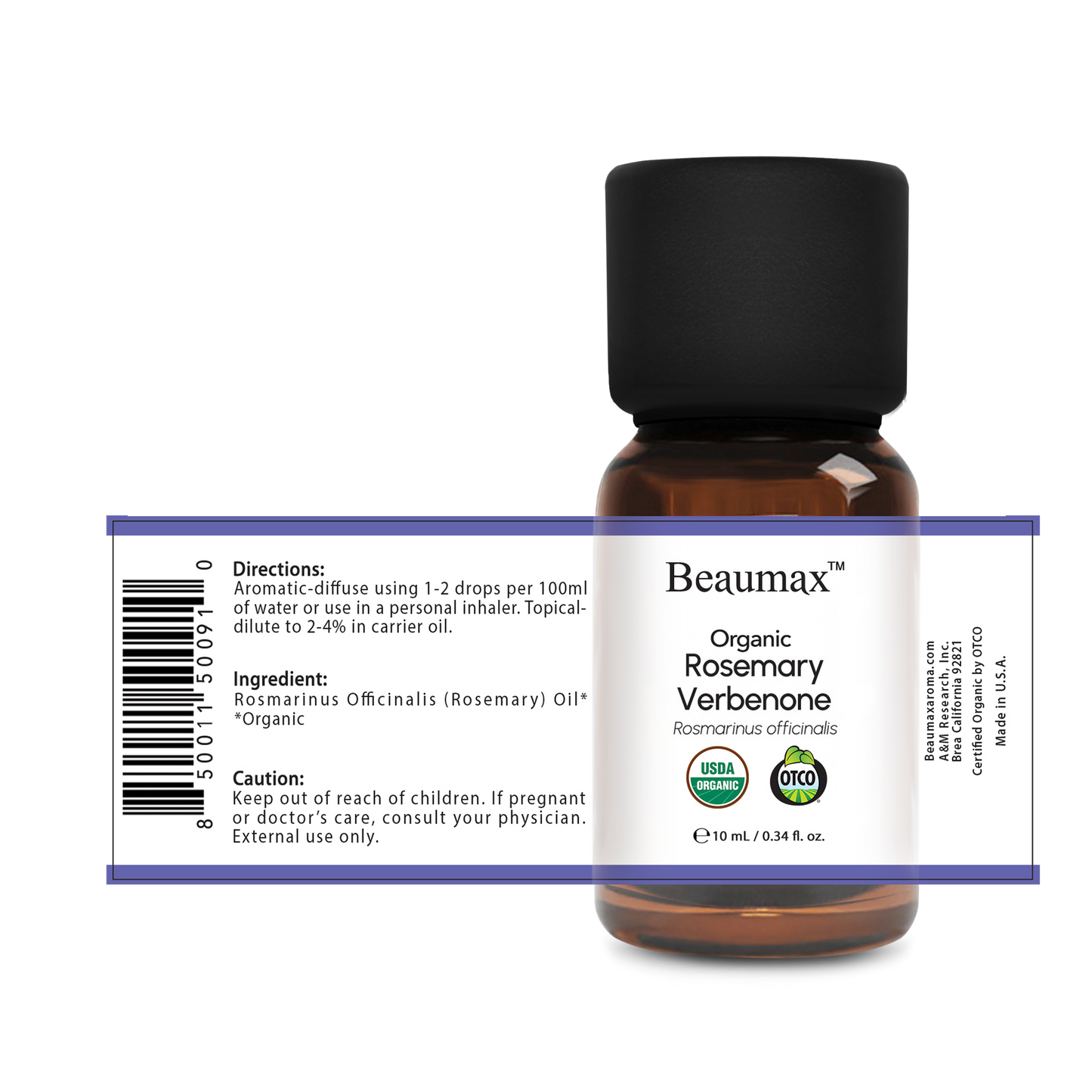 Huile Essentielle Bio Romarin Verbénone (Rosmarinus Officinalis) 10 ml