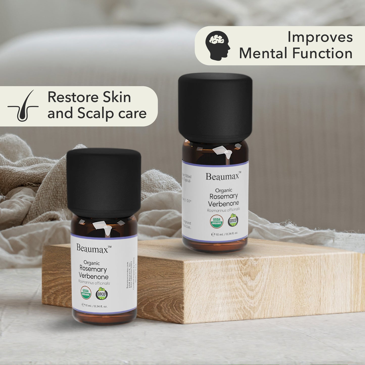 Huile Essentielle Bio Romarin Verbénone (Rosmarinus Officinalis) 10 ml